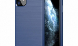 Hátlapvédő tok Apple iPhone 11 mobiltelefonhoz - HT Carbon series, Kék