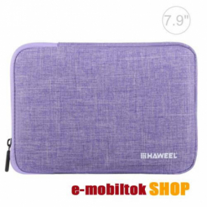 HAWEEL Tablet univerzális tok, táska, 21 x 14,5 x 2 cm, Lila
