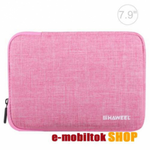 HAWEEL Tablet univerzális tok, táska, 21 x 14,5 x 2 cm, Rózsaszín