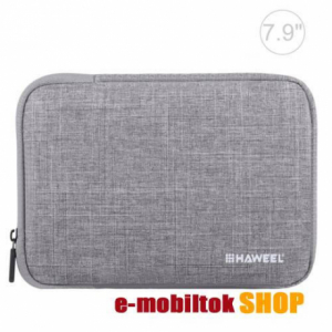HAWEEL Tablet univerzális tok, táska, 21 x 14,5 x 2 cm, Szürke