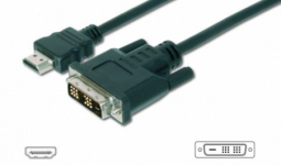 HDMI adapter cable type A-DVI-D(18+1) (Single Link) M/M 3m Black