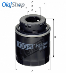 HENGST H312W01 olajszűrő