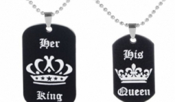 King - Queen dögcédulás nyaklánc
