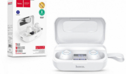 HOCO TWS Bluetooth sztereó headset v5.0 + töltőtok - HOCO ES37 Treasure True Wireless Headset with Charging Case - fehér
