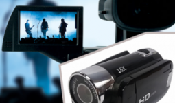 Hordozható HD videókamera, 16x digitális zoom, 16 MP