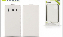 Huawei Ascend G510 flipes tok képernyővédő fóliával - Muvit Slim - white