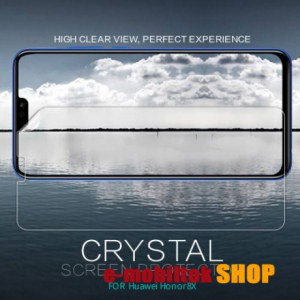 Huawei Honor 8X, Nillkin képernyővédő fólia, Crystal Clear, 1db, törlőkendővel