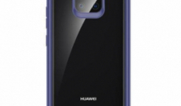 Huawei Mate 20 Pro, Rock műanyag védőtok, Szilikon betétes, Kék, Átlátszó