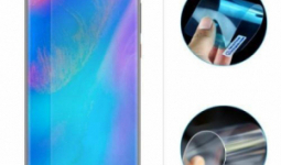 Huawei P30, Enkay képernyővédő fólia, Ultra Clear, PET (műanyag), A teljes képernyőt védi