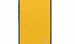 Huawei Y6 (2018), Huawei Honor 7A, Mofi műanyag védőtok, Karbon mintás, Sárga