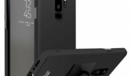 IMAK műanyag védő tok,SAMSUNG SM-G965 Galaxy S9+,Fekete