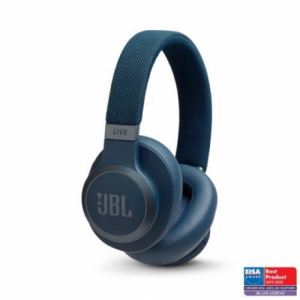 JBL LIVE 650BTNC Bluetooth, zaj szűrő, fejhallgató (kék)