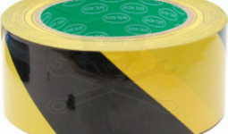 Jelzőszalag sárga-fekete 33 méter x 50 mm öntapadós (AVN-964-4030C)