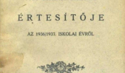Jézustársasága pécsi Pius-Gimnáziumának értesítője az 1936/37. iskolai évről