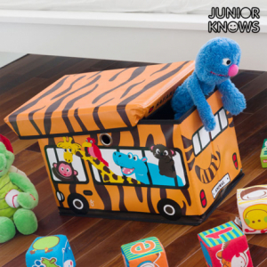 Junior Knows Bus Összehajtható Játéktartó