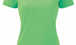 Karcsúsított fazonú, Russell Női póló, Green Marl