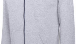 Kariban KA486 cipzáras kapucnis gyerek pulóver, Oxford Grey/Navy