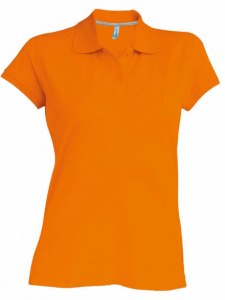 Kariban Női galléros piké póló, narancs