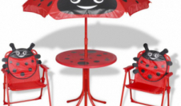 Katica Kerti garnitúra piros gyerek napernyővel