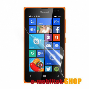 Képernyővédő fólia - clear - 1db, törlőkendővel - Microsoft lumia 435 / lumia 435 dual sim / lumia 532 / lumia 532 dual sim