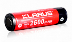 Klarus 18650 3,7V 2600 mAh védett Li-Ion akkumulátor