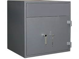 Kronberg IVT165 hátsó kulcsos bedobófiókos páncélszekrény kulcsos zárral 670x440x550mm 