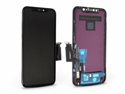 LCD kijelző érintőpanellel - Apple iPhone XR - HiPix kiváló minőségű, utángyártott - fekete