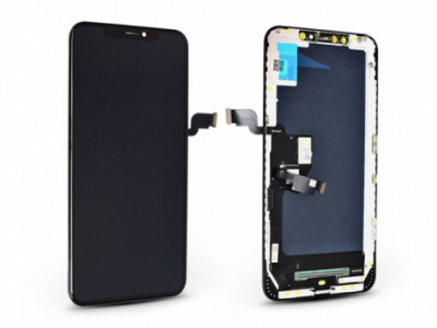 LCD kijelző érintőpanellel - Apple iPhone XS - HiPix kiváló minőségű, utángyártott - fekete