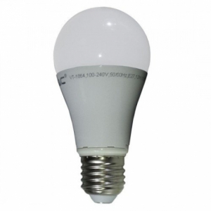 LED lámpa , égő , körte , E27 foglalat , 10 Watt , természetes fehér