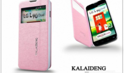 LG L90 D405 flipes tok - Kalaideng Iceland 2 Series View Cover - pink