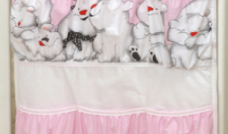 Mama Kiddies Baby Bear zsebes tároló pink színben jegesmaci mintával