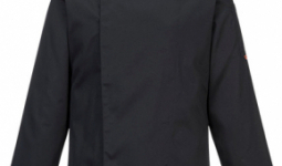 MeshAir Pro, fekete, hosszú ujjú szakács kabát