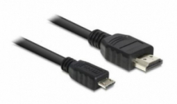 MHL Micro USB B-HDMI Kábel DELOCK 83244 2 m Fekete MOST 4249 HELYETT 2809 Ft-ért!