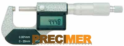 MIB 02029080 Digitális Mikrométer, IP54 0-25/0,001mm