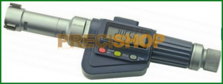MIB 02030160 Digitális három pontos furatmikrométer, beállítógyűrű és hosszabbító nélkül, zsákfurat méréshez; 62-75mm
