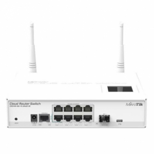 MIKROTIK CRS109-8G-1S-2HnD-IN, Cloud Router Switch, Wireless Asztali Switch