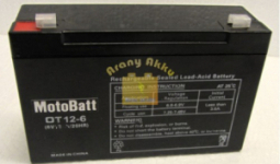 Motobatt UPS 6V 12Ah akkumulátor