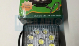 Munkalámpa LED 27W, 10-30V, 9 ledes - 110x110mm szögletes HBR MTZ