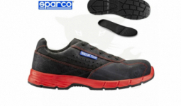 Munkavédelmi cipő SPARCO - CHALLENGE S1P fekete-piros 45-ös (751945NRRS)
