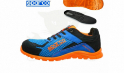 Munkavédelmi cipő SPARCO - PRACTICE S1P azúrkék-narancs 38-as (751738AZAF)