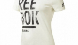Női rövidujjú póló Reebok Training Split Tee Fehér