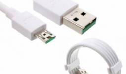 OPPO VOOC adatátviteli kábel / USB töltő - microUSB, 1m hosszú, 2.4A - FEHÉR - GYÁRI