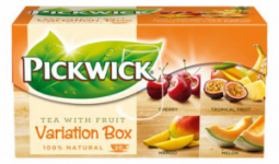 Pickwick tea válogatás 4x5x2g fekete tea (cseresznye, trópusi, mangó, sárgadinnye)