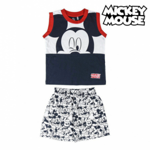 Pizsama Gyermek Mickey Mouse Tengerészkék Fehér