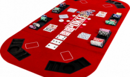 Póker asztallap 160 x 80 cm - piros