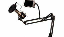REMAX CK-100 mikrofon állvány pop filter fekete