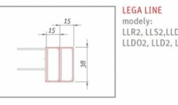 Roltechnik Lega Line 1,5 cm-es zuhanykabin toldóprofil