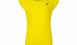 Rövid ujjú sport póló Asics Layering Top Hölgy Sárga