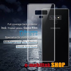 Samsung Galaxy Note9, Imak Frosted Hydrogel Protector hátlapvédő fólia, Matt, 2db, 0,15 mm, A teljes hátlapot védi