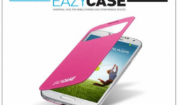 Samsung i9500 Galaxy S4 S View Cover flipes hátlap on/off funkcióval - EF-CI950BPEGWW utángyártott - pink